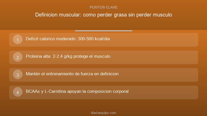 Definicion muscular: como perder grasa sin perder musculo